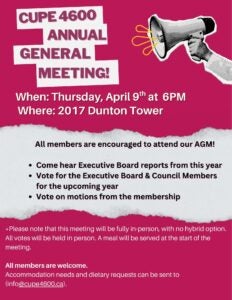 Annual General Meeting @ Dunton 2017